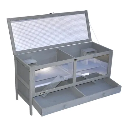 nanook Cage pour petits rongeurs gris 92 x 34 x 48 cm