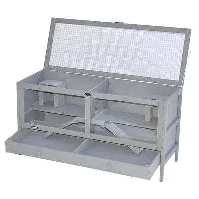 nanook Cage pour petits rongeurs gris 92 x 34 x 48 cm