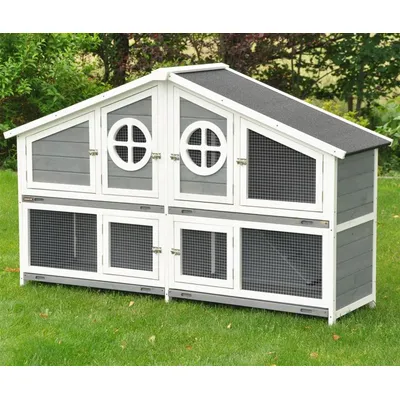 nanook Clapier XXL Momo gris 164 x 48 x 110 cm à deux niveaux