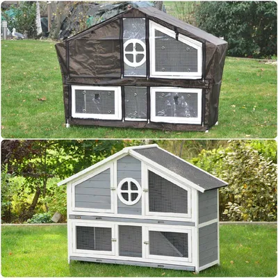 nanook Housse de protection pour clapier série "Momo" 143 x 58 x 110 cm