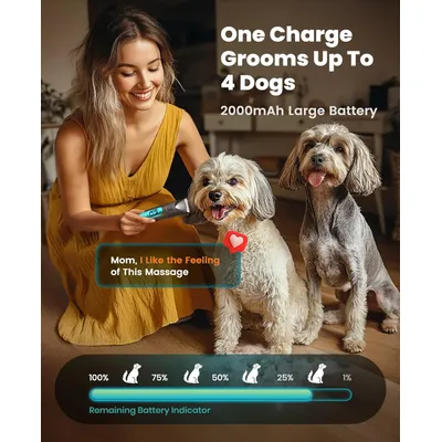 Tondeuse pour chiens et chats Oneisall 4 en 1, rechargeable