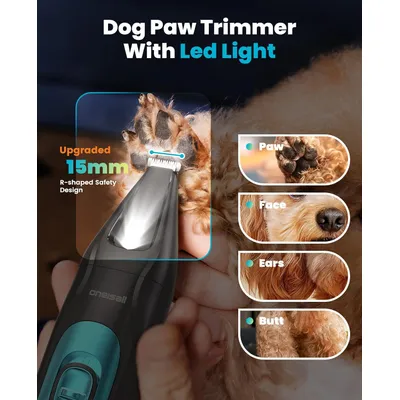Tondeuse pour chiens et chats Oneisall 4 en 1, rechargeable