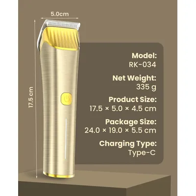 Tondeuse Oneisall RK-034 - Sans fil - Rechargeable - Cheval