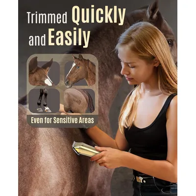 Tondeuse Oneisall RK-034 - Sans fil - Rechargeable - Cheval