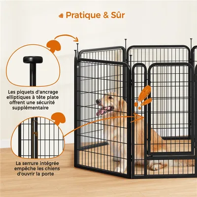 Yaheetech Parc pour Chien en 8 Panneaux