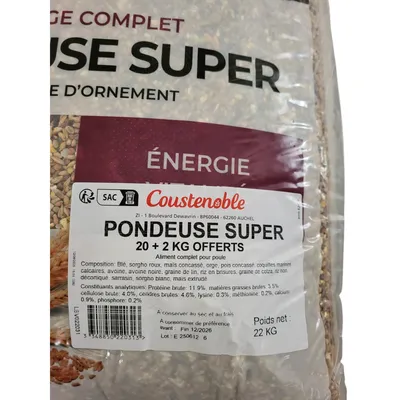 Coustenoble - pondeuse super 20 +2 kg