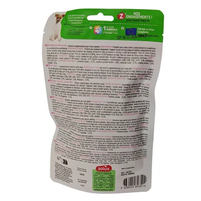 zolux - Friandises mini os au jambon CANDIES 150 g pour chiens