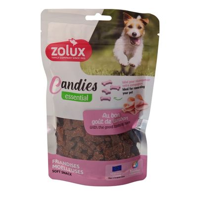Friandises mini os au jambon CANDIES 150 g pour chiens