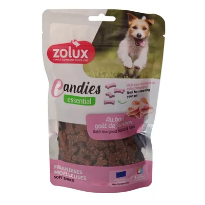 zolux - Friandises mini os au jambon CANDIES 150 g pour chiens