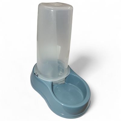 Distributeur mixte 650 ml, eau ou croquettes, BLEU en plastique