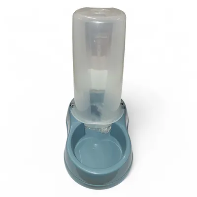 Distributeur mixte 650 ml, eau ou croquettes, BLEU en plastique