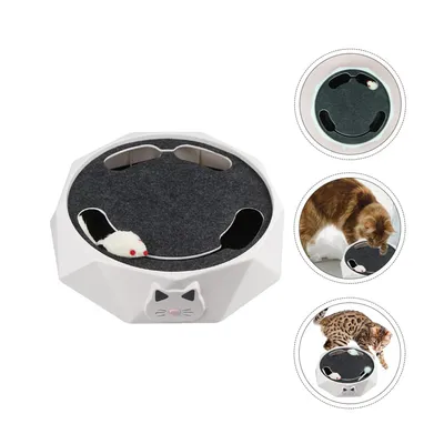 UAMLY Jouet Interactif pour Chat Piste Électronique Plateau Tournant