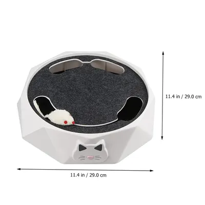 UAMLY Jouet Interactif pour Chat Piste Électronique Plateau Tournant