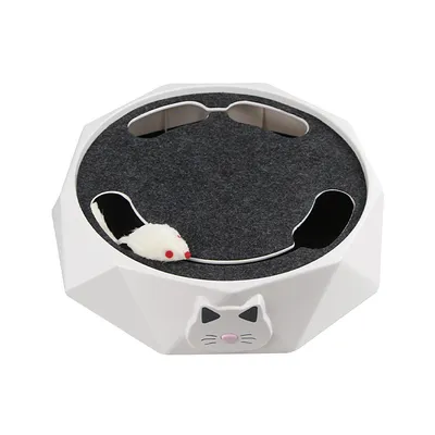 UAMLY Jouet Interactif pour Chat Piste Électronique Plateau Tournant