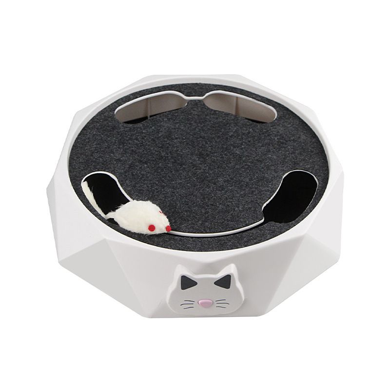 UAMLY Jouet Interactif pour Chat Piste Électronique Plateau Tournant