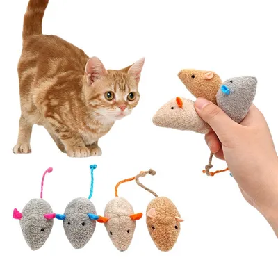 Petopia Souris en peluche à mâcher pour animal domestique