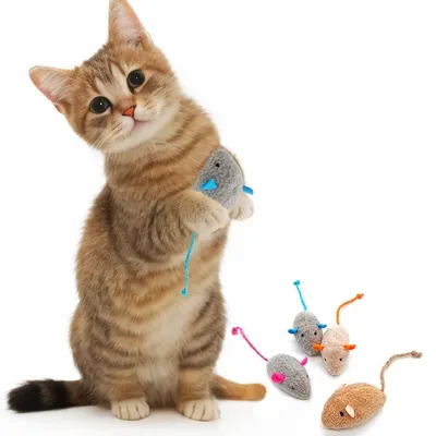 Petopia Souris en peluche à mâcher pour animal domestique