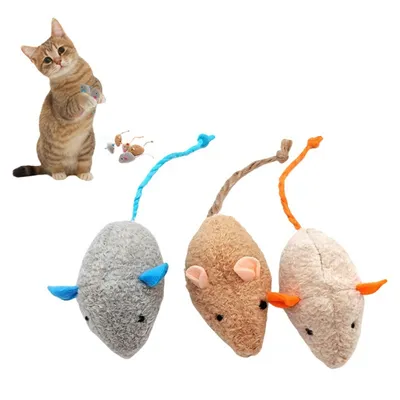 Petopia Souris en peluche à mâcher pour animal domestique