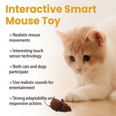 UAMLY Juguetes de actividades con forma de ratón para gatos