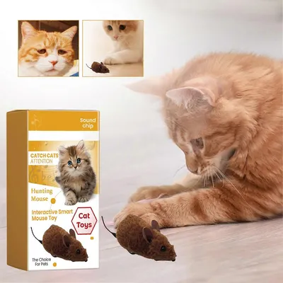 UAMLY Juguetes de actividades con forma de ratón para gatos