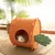 FurryFusion Nid pour chat en forme de carotte