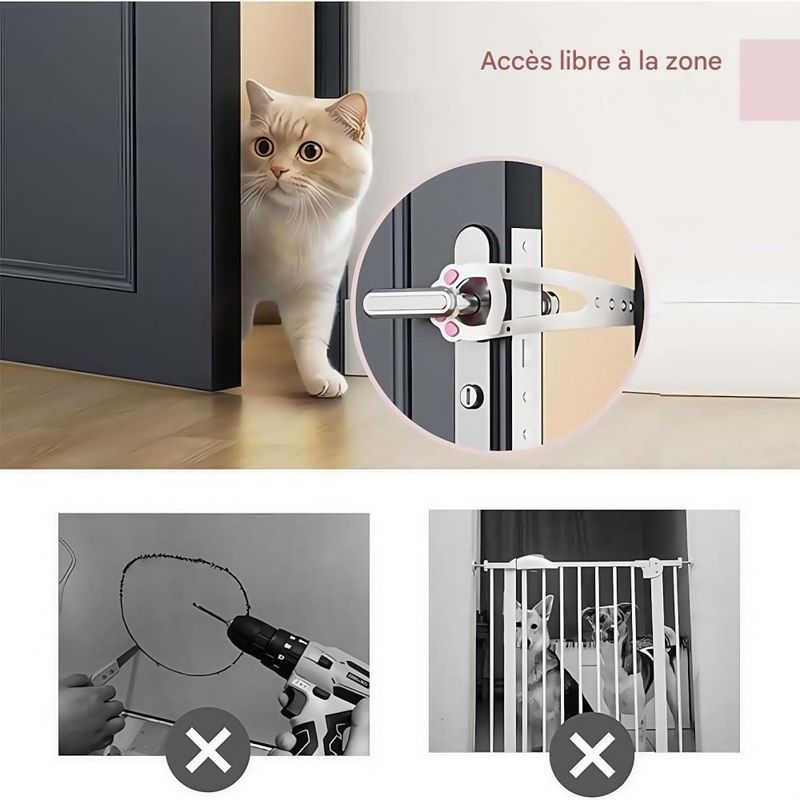 FurryFusion Clôture portable pour chat