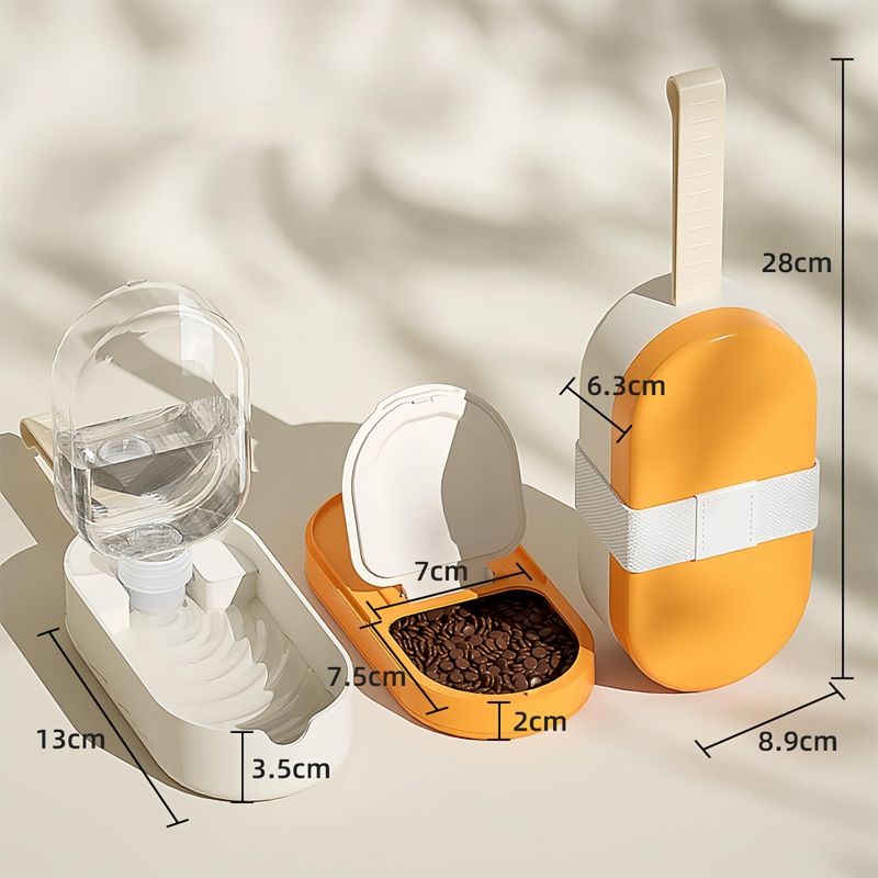 FurryFusion Bouteille d'eau 2 en 1 pour chien