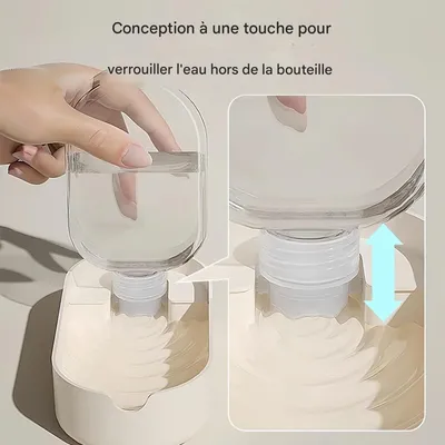 FurryFusion Bouteille d'eau 2 en 1 pour chien