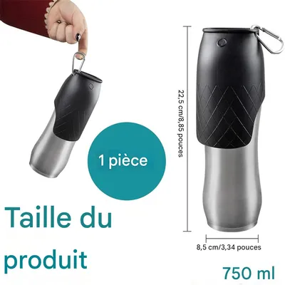 IntiMeg Gourde avec écuelle pour chien