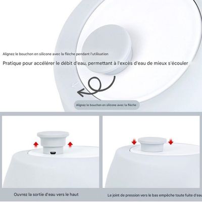 Petopia Gourde distributeur d'eau portable pour chien et chat