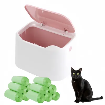 FurryFusion Litière pour chat dans une poubelle