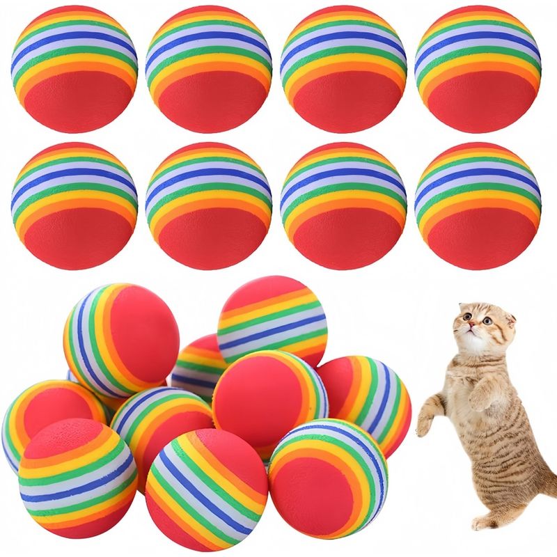 Pet Planet Animaux de Compagnie 20 Pièces Jouet Balle en Mousse