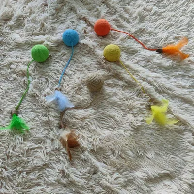 IntiMeg Balle de jouets en sisal pour chat