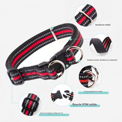 FurryFusion Collier anti - étranglement pour chien en double D