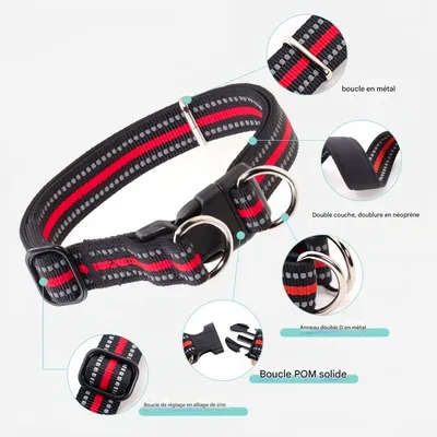FurryFusion Collier anti - étranglement pour chien en double D