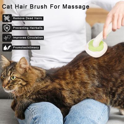 UAMLY Brosse pour chat avec bouton de déverrouillage
