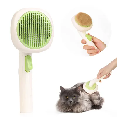 UAMLY Brosse pour chat avec bouton de déverrouillage UAMLY Brosse pour chat avec bouton de déverrouillage