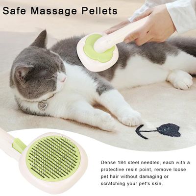 UAMLY Brosse pour chat avec bouton de déverrouillage