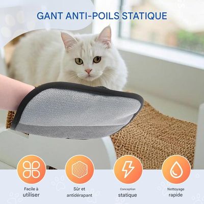 Petopia Gants de toilettage pour chiens et chats