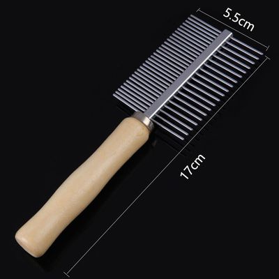 UAMLY peigne double en bois pour chat