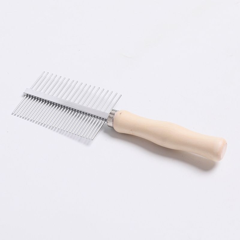 UAMLY peigne double en bois pour chat
