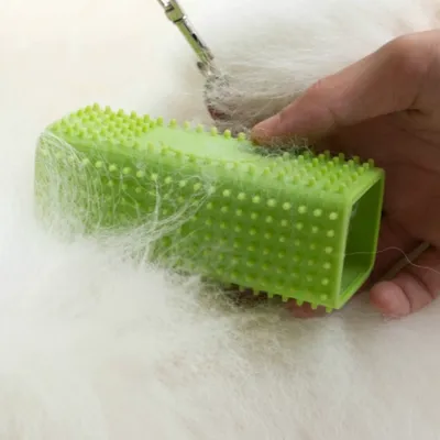 FurryFusion Peigne de toilettage carré creux pour animaux de compagnie