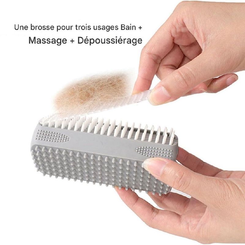 Petopia Brosse multifonction pour toilettage de chien et chat