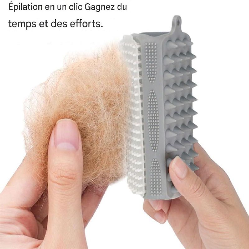 Petopia Brosse multifonction pour toilettage de chien et chat