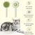 UAMLY Brosse pour chat anti-perte de poils, brosse autonettoyante