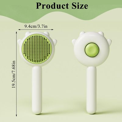 UAMLY Brosse pour chat anti-perte de poils, brosse autonettoyante