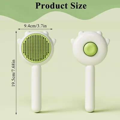 UAMLY Brosse pour chat anti-perte de poils, brosse autonettoyante