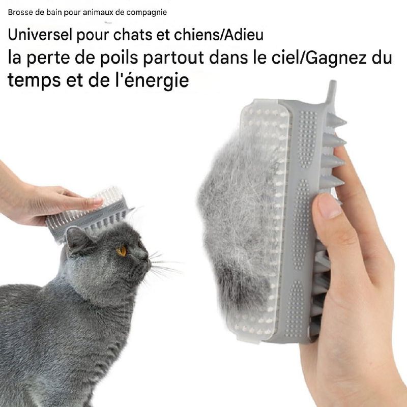 Petopia Brosse multifonction pour toilettage de chien et chat