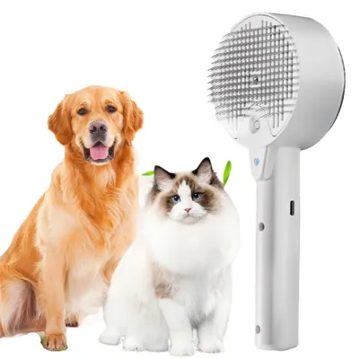 Petopia Brosse à vapeur 4 en 1 pour chat et chien