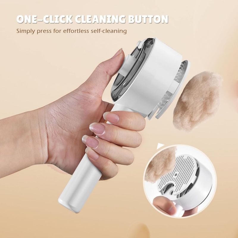 Petopia Brosse à vapeur 4 en 1 pour chat et chien